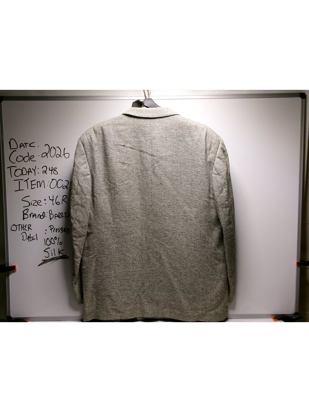 Barrington Mens Silk Sport Coat Blazer Size 46R - Picture 7 of 7